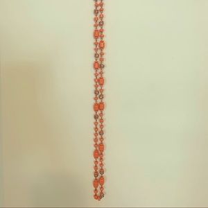 Coral beaded J Crew necklace